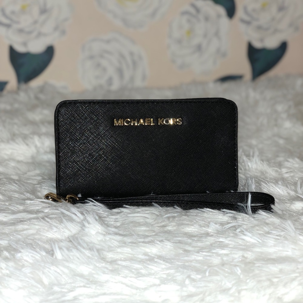 Michael Kors Black Wristlet